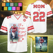 Custom Photo Football Game Day Football Glitter Jersey For Football Lovers - Personalized Gift For Football Player NA04 VH01