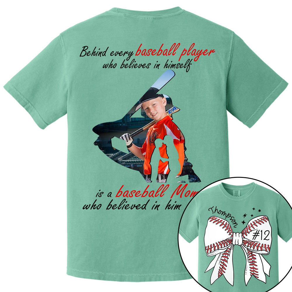Baseball Mom Shirt, Personalized Baseball Shirt, Gift For Baseball Lover NA04 Li29