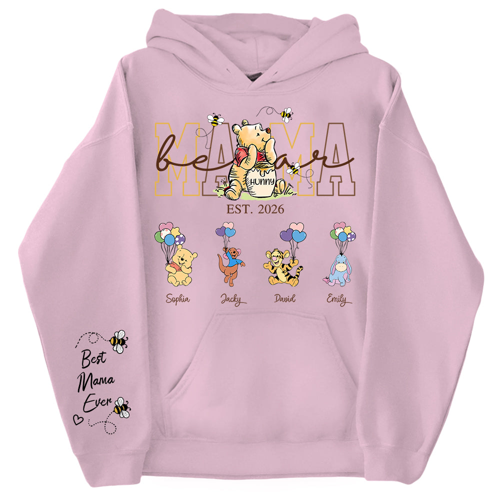 Custom Mama Grandma Bear Shirt, Personalized Shirt Gift For Mom, Grandma, Custom Shirt For Mother's Day MI209