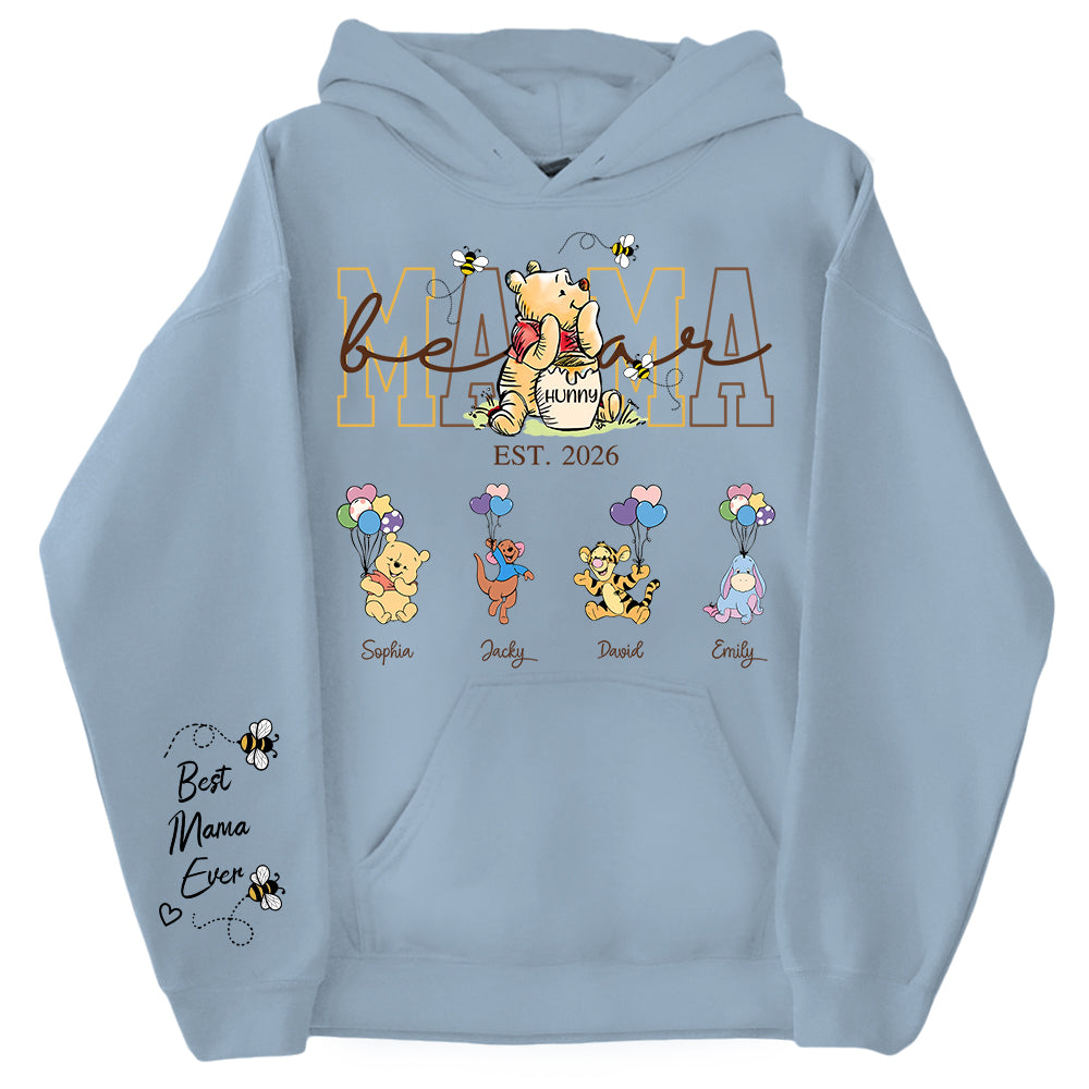 Custom Mama Grandma Bear Shirt, Personalized Shirt Gift For Mom, Grandma, Custom Shirt For Mother's Day MI209