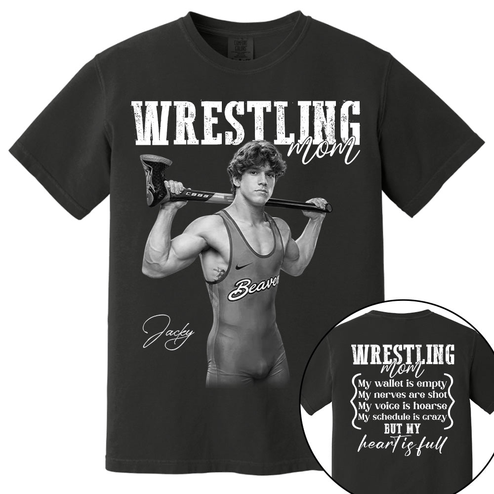Wrestling Mom - Personalized Tops For Wrestling Lovers Wrestling Family NA04