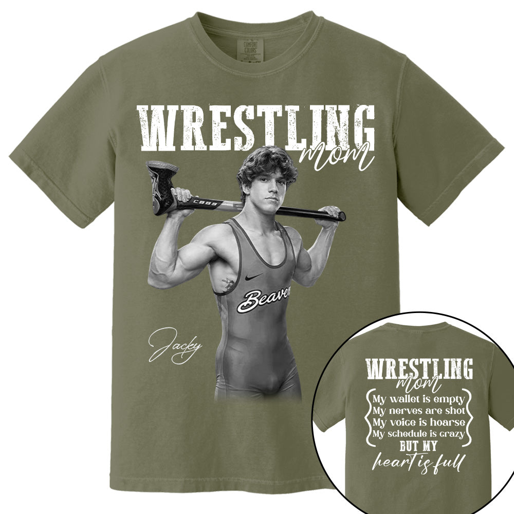 Wrestling Mom - Personalized Tops For Wrestling Lovers Wrestling Family NA04