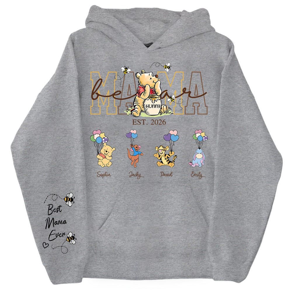 Custom Mama Grandma Bear Shirt, Personalized Shirt Gift For Mom, Grandma, Custom Shirt For Mother's Day MI209