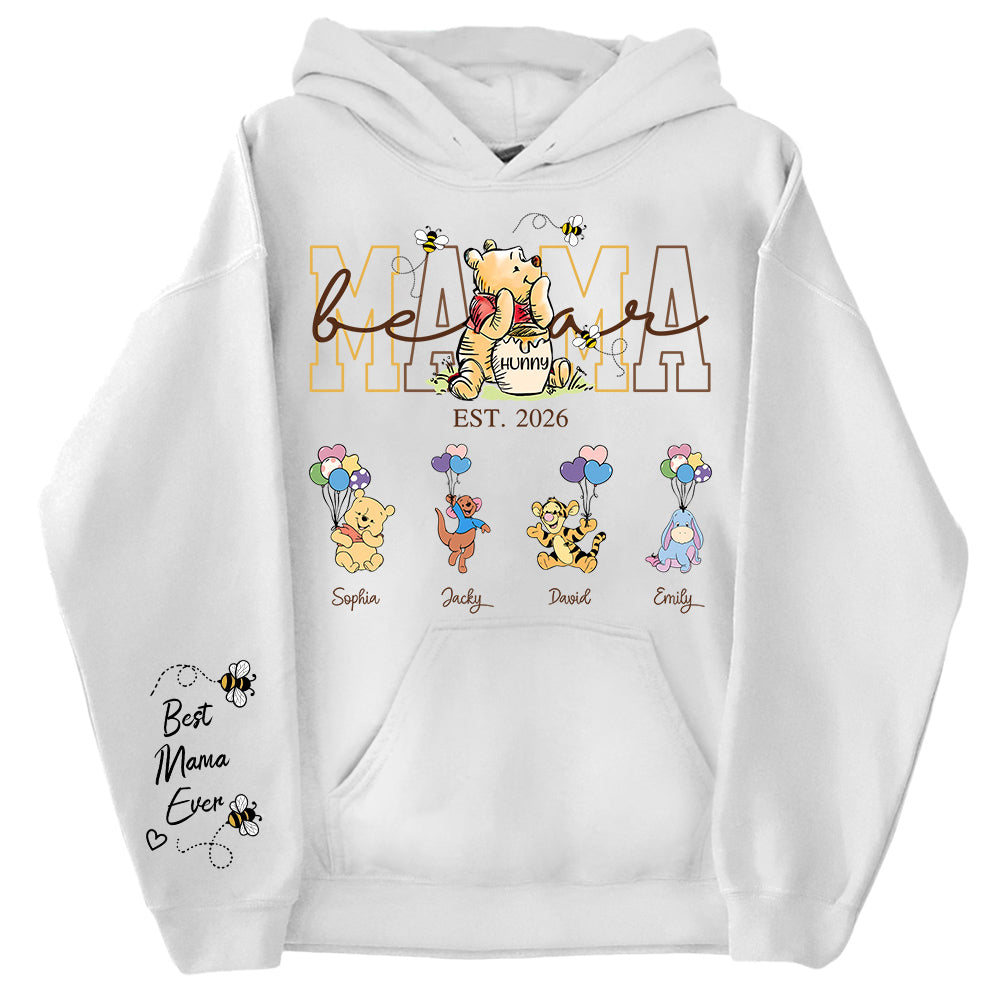 Custom Mama Grandma Bear Shirt, Personalized Shirt Gift For Mom, Grandma, Custom Shirt For Mother's Day MI209