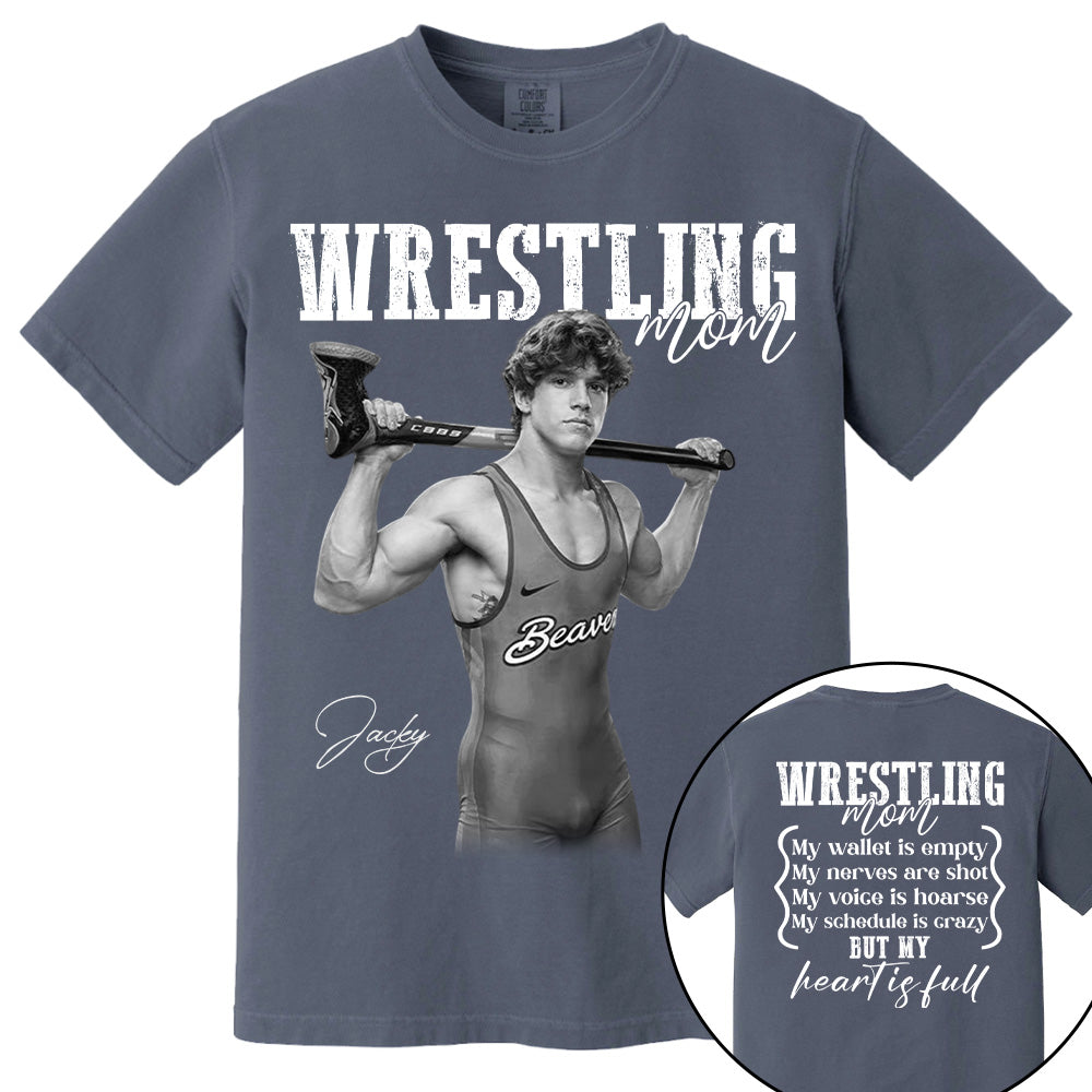 Wrestling Mom - Personalized Tops For Wrestling Lovers Wrestling Family NA04