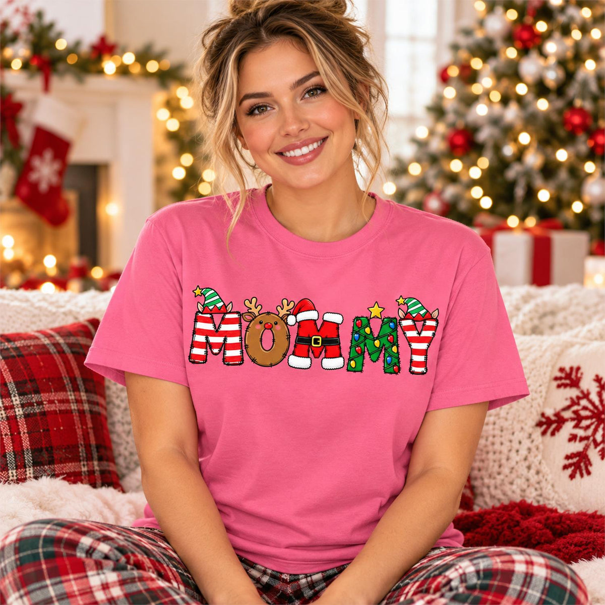 Christmas Name Shirt Monogram Matching Family Tee Christmas 2026 T-Shirt Holiday Custom Family Christmas T-Shirt Xmas Tee With Name Hv01