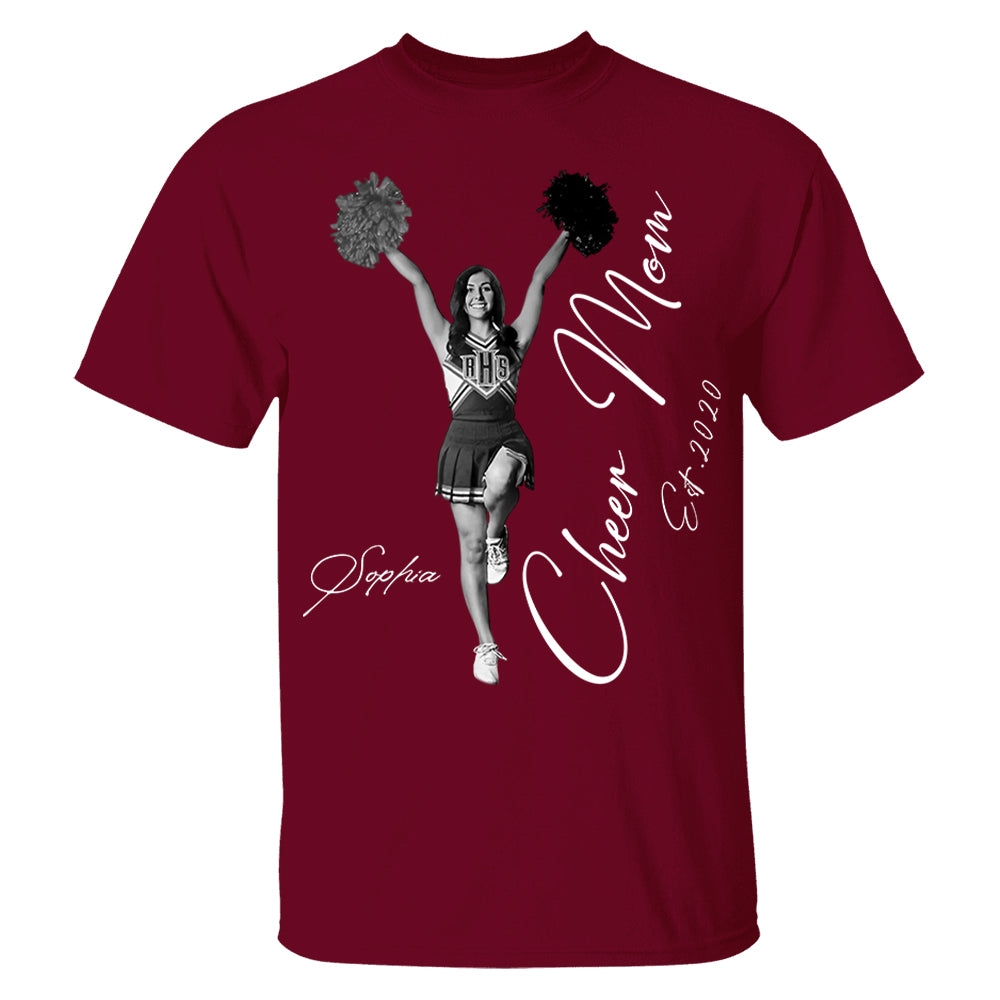Cheer Mom -I'll Always Be Your Biggest Fan - Washed Tee Retro Bootleg Shirt For Cheerleading Vr2 Na02 Li29