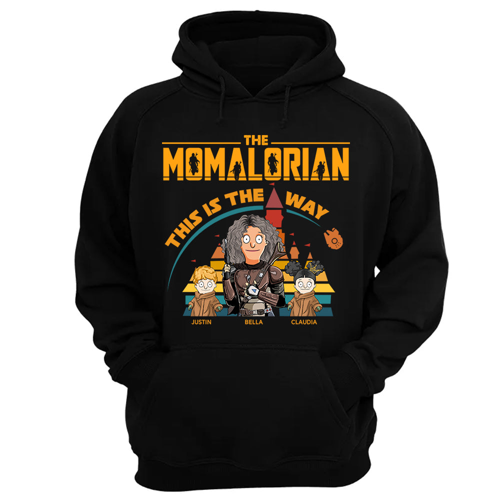 The Momalorian This Is The Way - Personalized Shirt For Mom Dad Pt99
