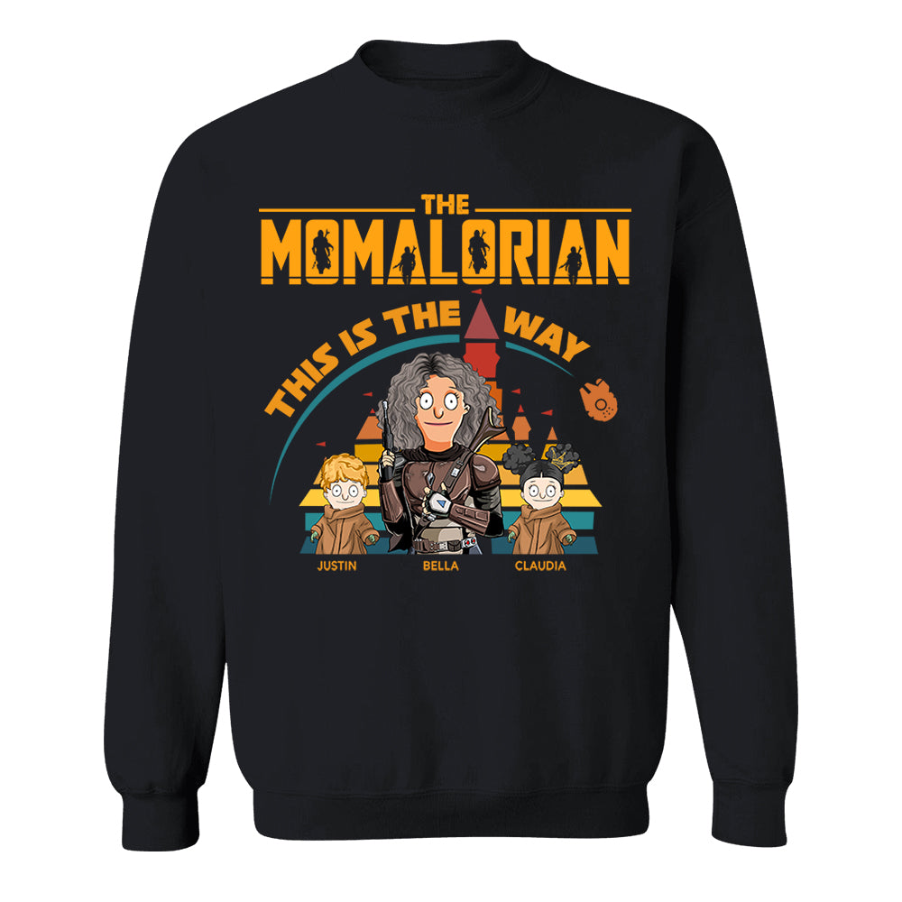 The Momalorian This Is The Way - Personalized Shirt For Mom Dad Pt99