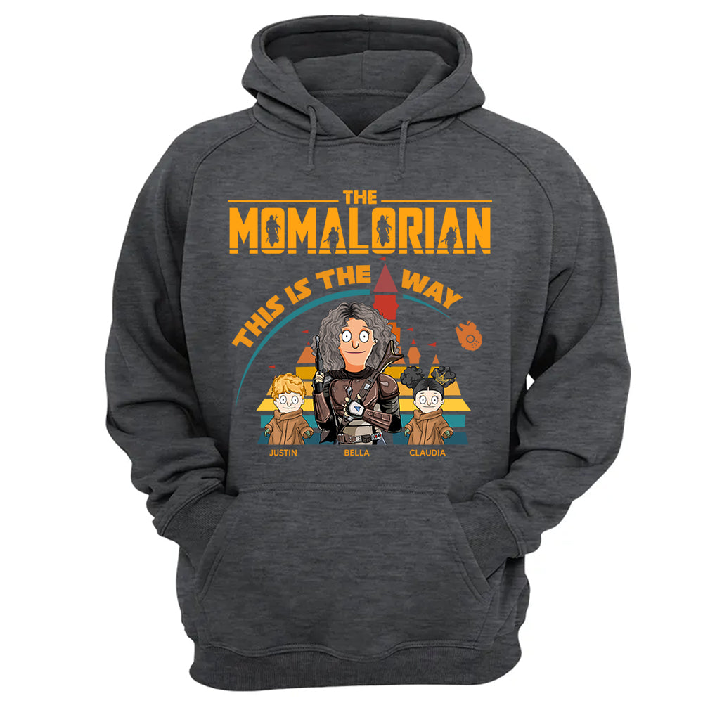 The Momalorian This Is The Way - Personalized Shirt For Mom Dad Pt99