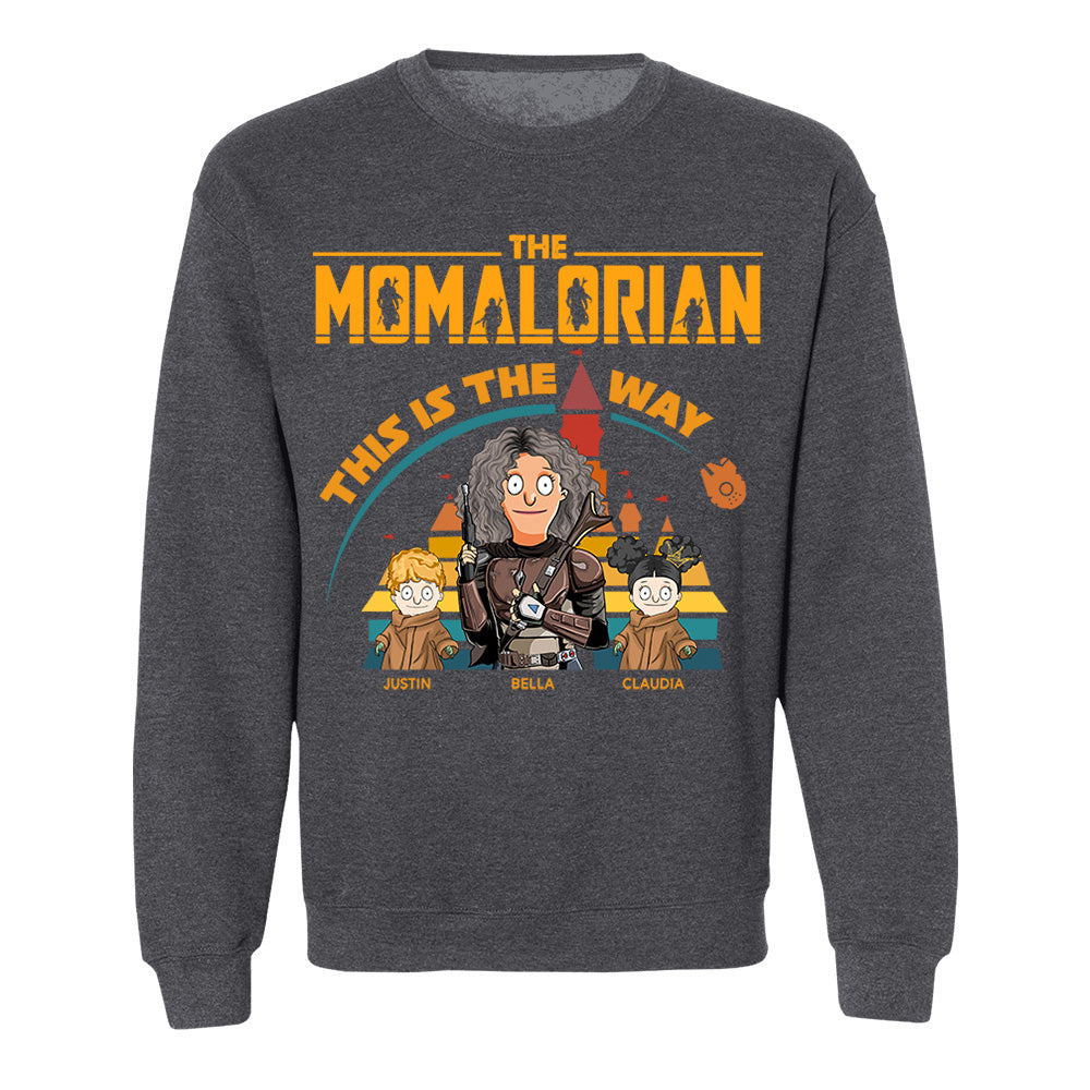 The Momalorian This Is The Way - Personalized Shirt For Mom Dad Pt99