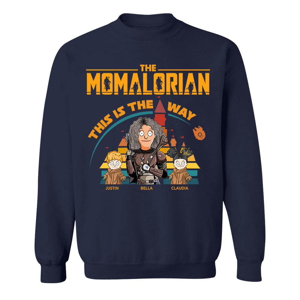 The Momalorian This Is The Way - Personalized Shirt For Mom Dad Pt99