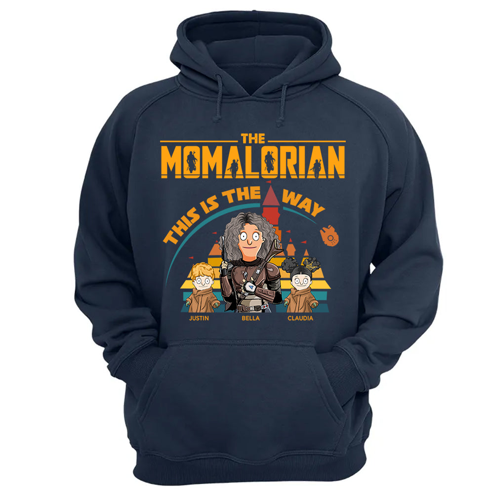 The Momalorian This Is The Way - Personalized Shirt For Mom Dad Pt99