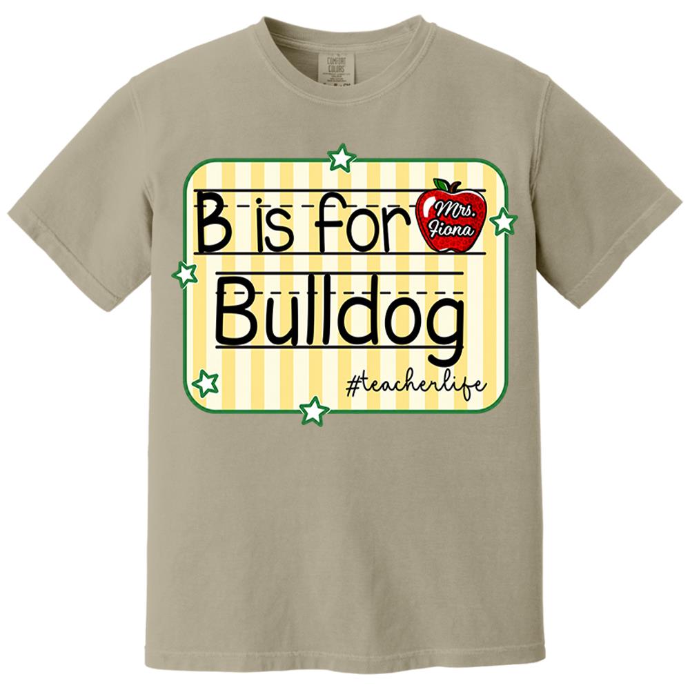 Personalized Retro Stripe School Mascot Custom Apple Name Teacher T-Shirt, Custom Gifts For Teacher Vr2 Nh00