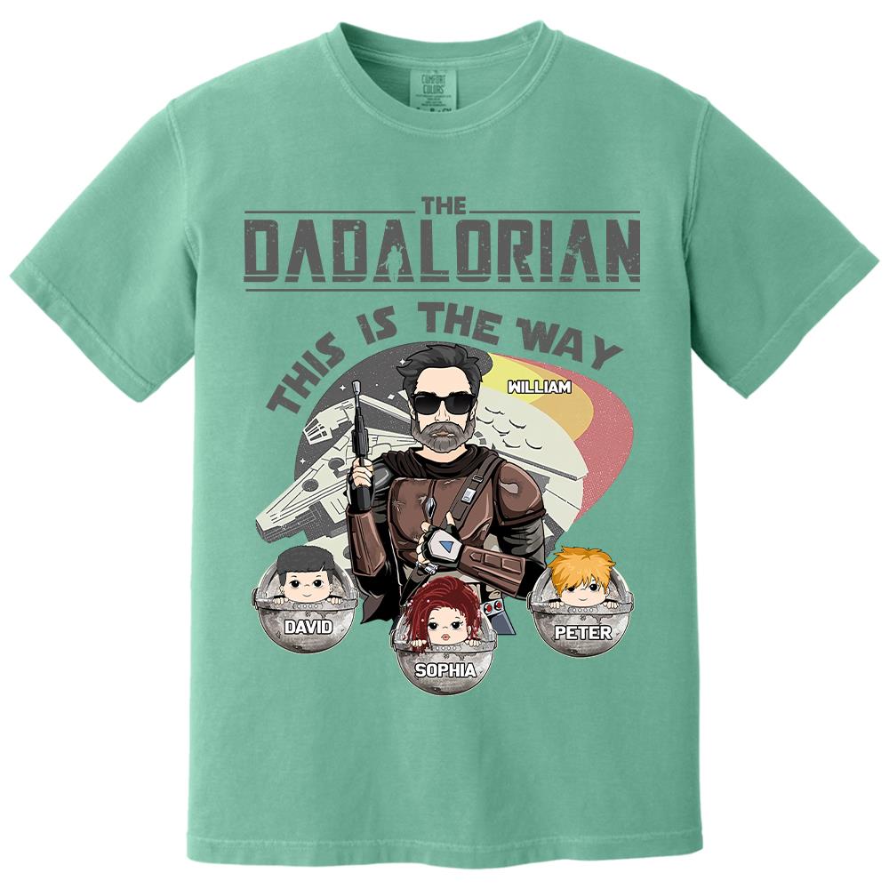 The Dadalorian This Is The Way Personalized Shirt Gift For Dad - Custom Father's Day Gift 2026 Vr3 Hv01