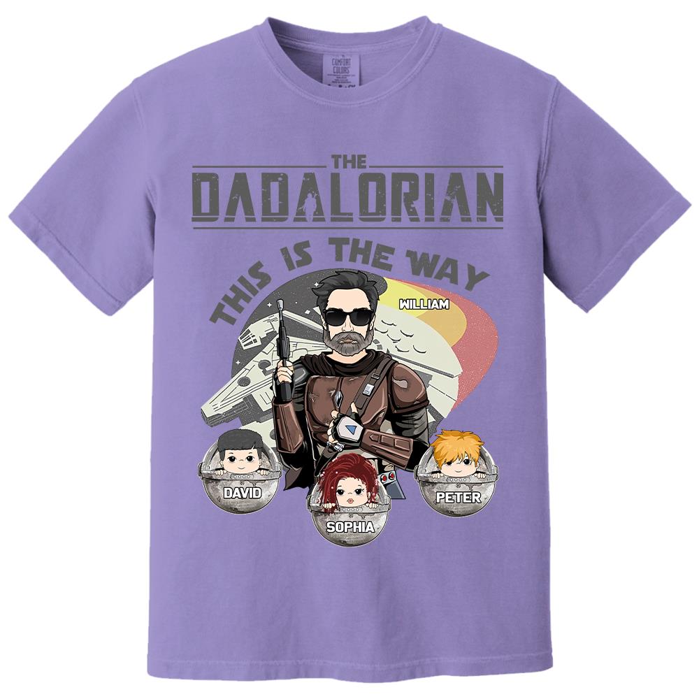 The Dadalorian This Is The Way Personalized Shirt Gift For Dad - Custom Father's Day Gift 2026 Vr3 Hv01