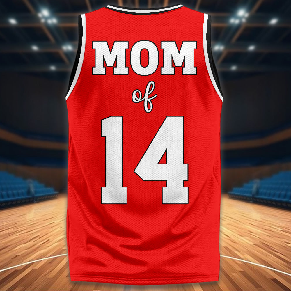 Personalized Basketball Jersey, Custom Photo And Team Name For Basketball Mom Sport Family Na02 Li29