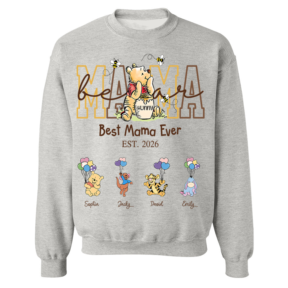 Custom Mama Bear Shirt, Personalized Shirt Gift For Mom, Grandma, Custom Shirt For Mother's Day MI209