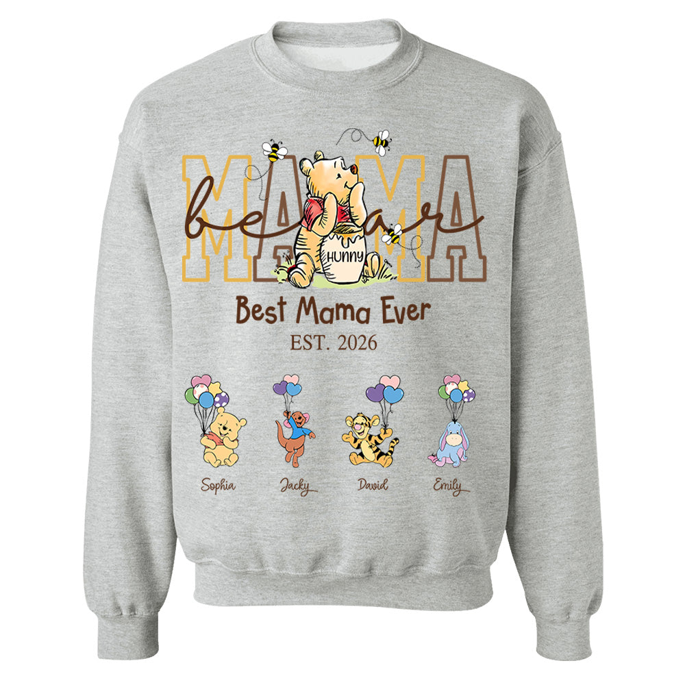 Custom Mama Bear Shirt, Personalized Shirt Gift For Mom, Grandma, Custom Shirt For Mother's Day MI209