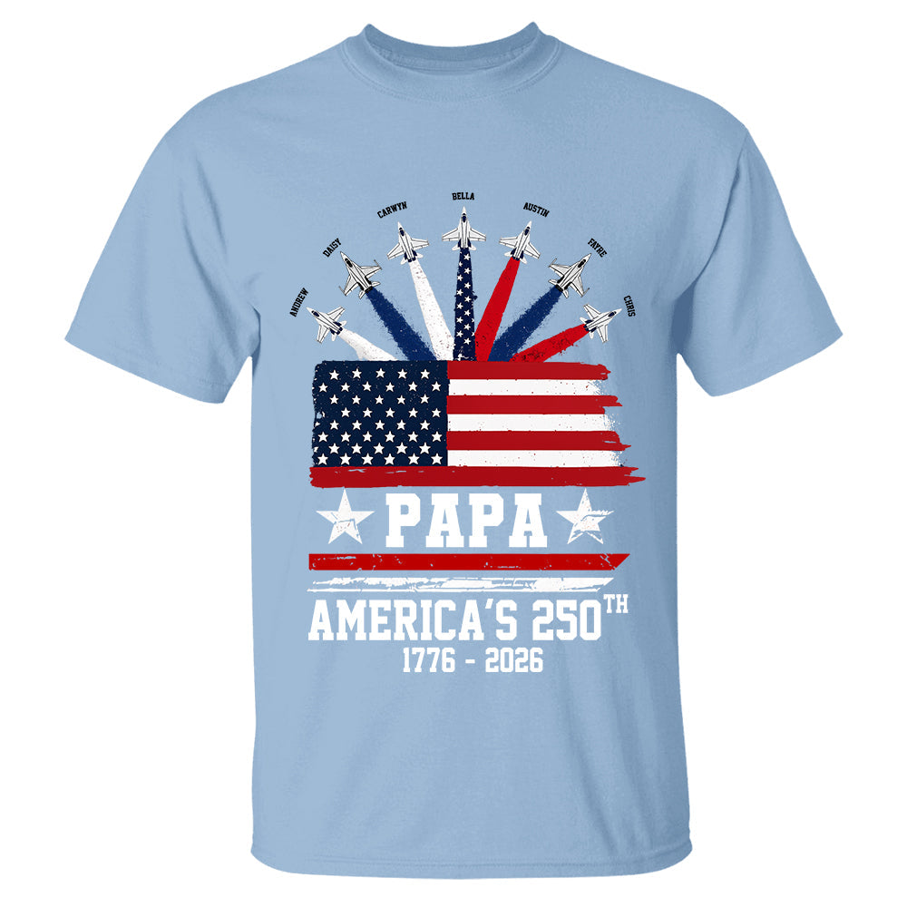 Custom Papa America 250th Anniversary, Gift For Dad Grandpa L0411 TH23