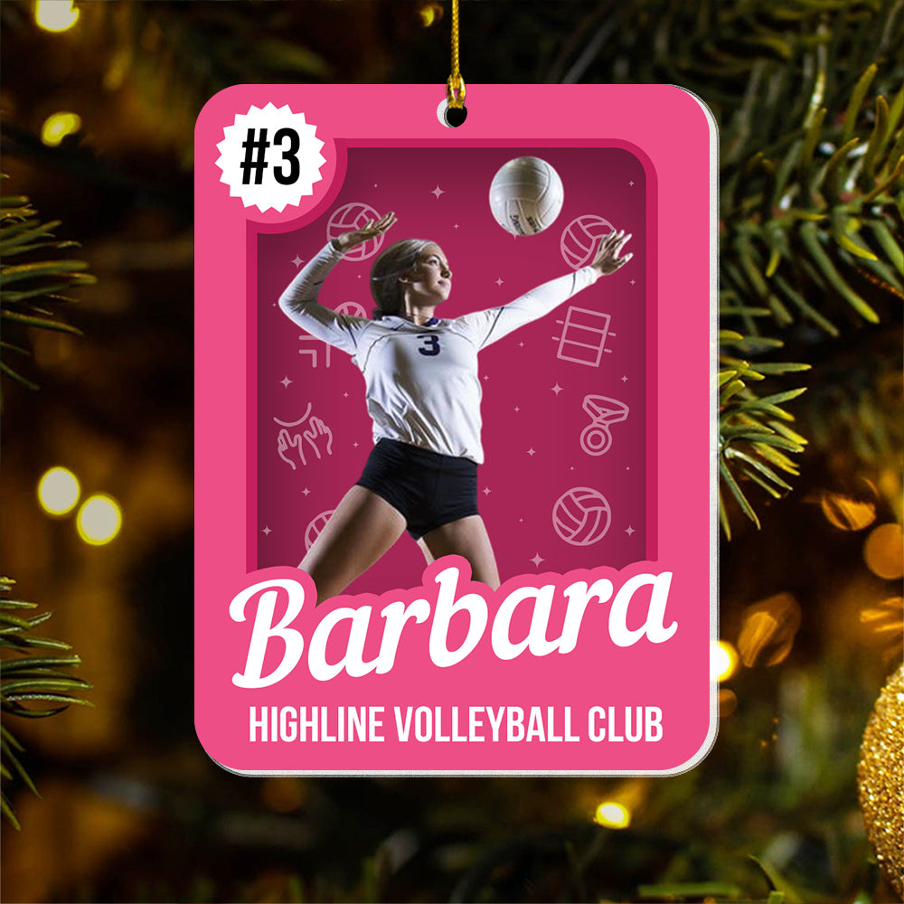 Volleyball Lover Toy Box - Personalized Acrylic Photo Ornament Do99