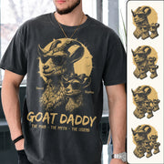 Personalized Goat Daddy Shirt, Funny Father's Day Gift For Dad L0411 Hv01
