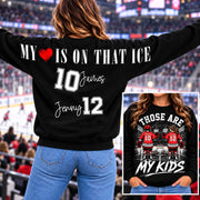 Personalized Those Are My Kids Ice Hockey Mom Shirt, Custom Sports Mom Gameday Shirt T1807 Nh00