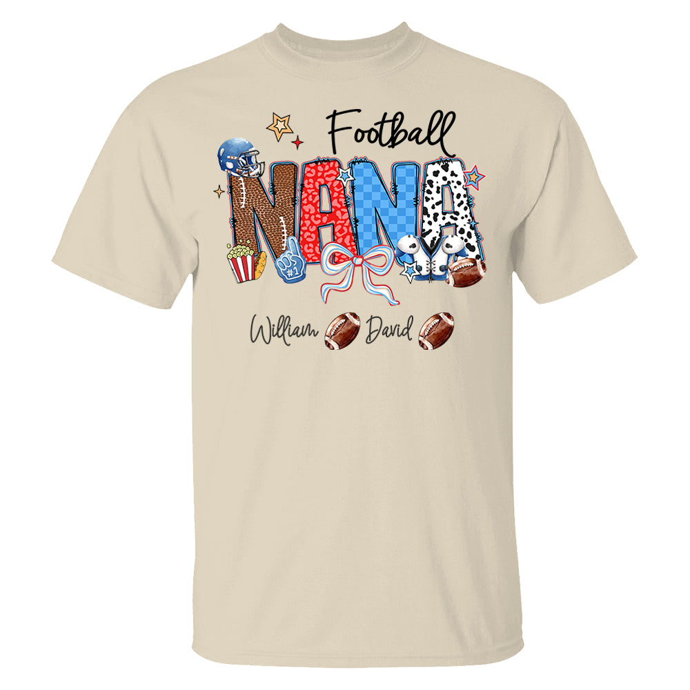 Football Mama - Personalized Shirt Gift For Grandma