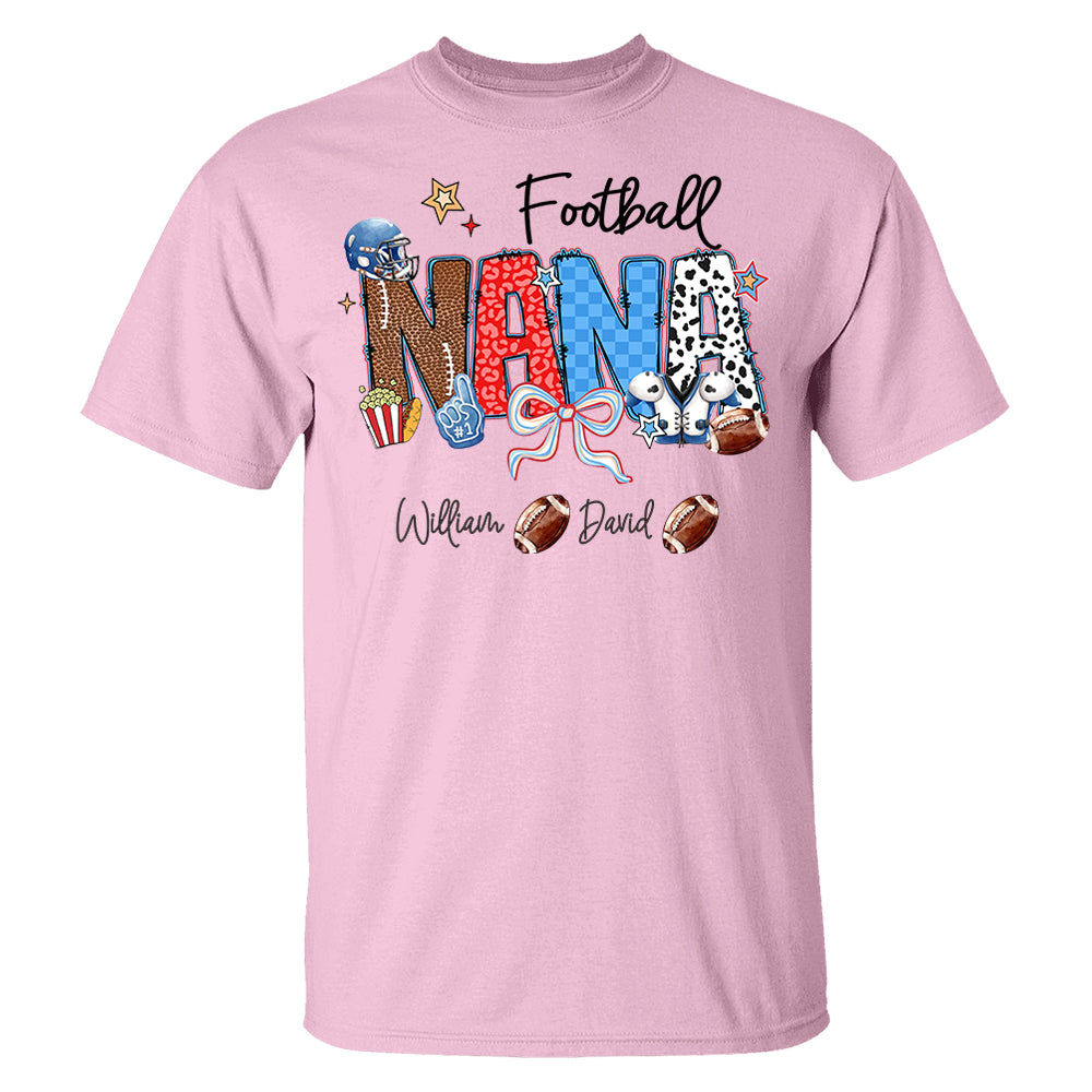 Football Mama - Personalized Shirt Gift For Grandma