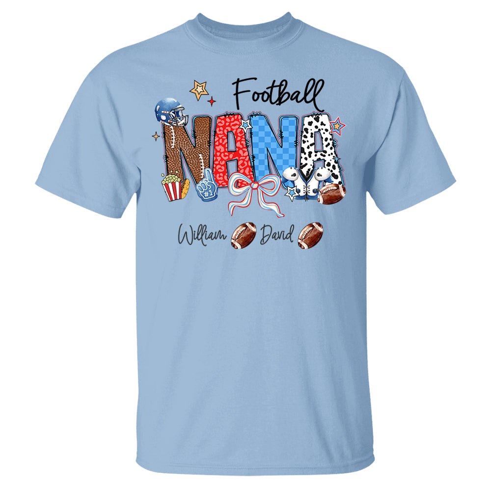 Football Mama - Personalized Shirt Gift For Grandma