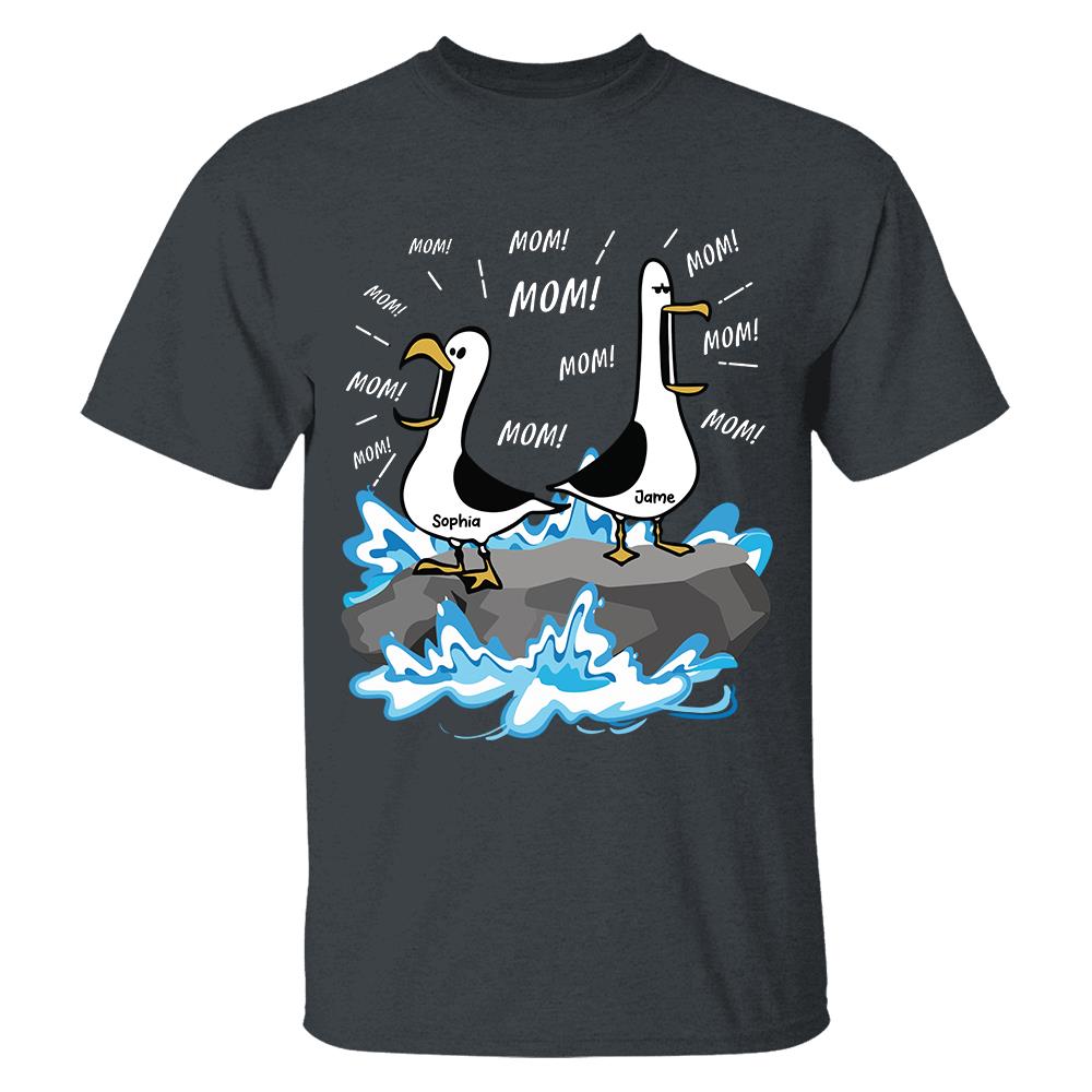 Trending Personalized Seagull Mom Mom Mom - Personalized Shirt - Funny Mother's Day Gift For Mom 