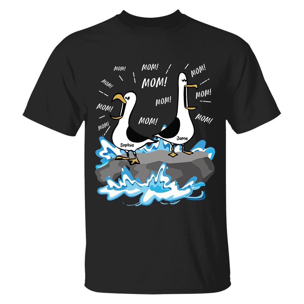 Trending Personalized Seagull Mom Mom Mom - Personalized Shirt - Funny Mother's Day Gift For Mom 