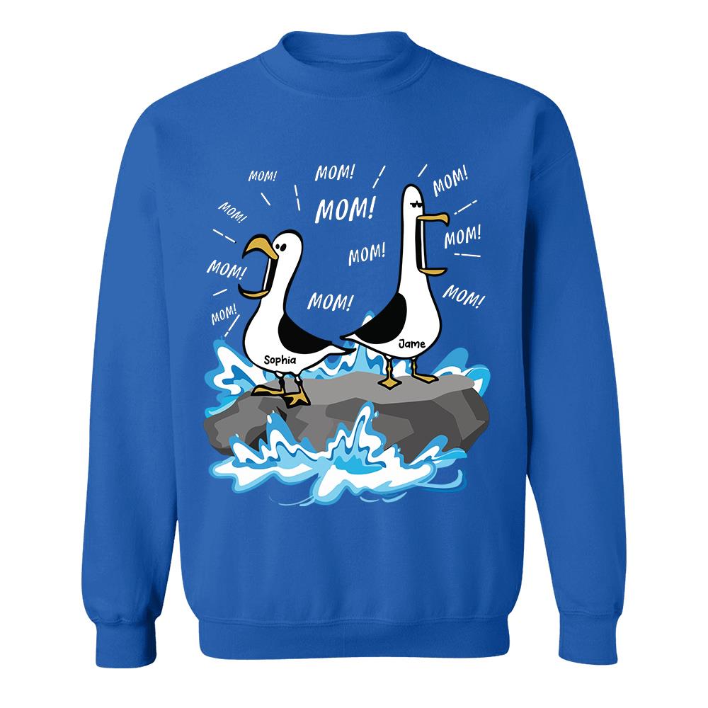 Trending Personalized Seagull Mom Mom Mom - Personalized Shirt - Funny Mother's Day Gift For Mom 