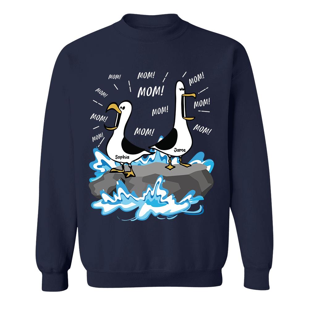 Trending Personalized Seagull Mom Mom Mom - Personalized Shirt - Funny Mother's Day Gift For Mom 