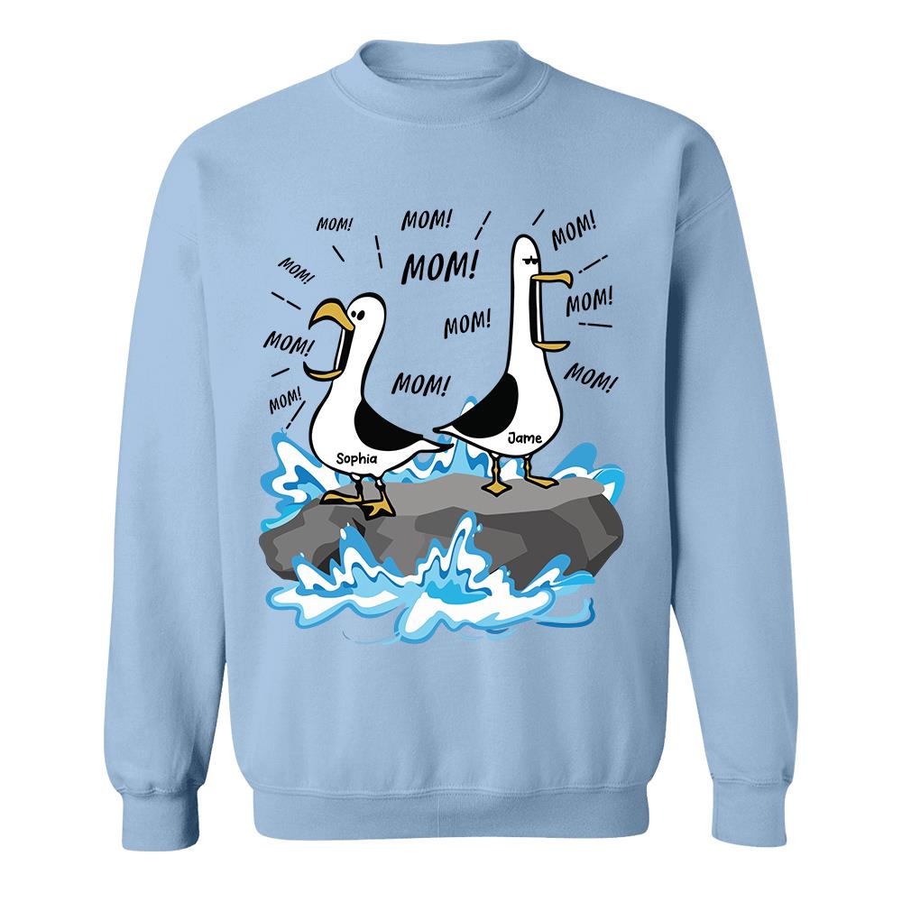 Trending Personalized Seagull Mom Mom Mom - Personalized Shirt - Funny Mother's Day Gift For Mom 