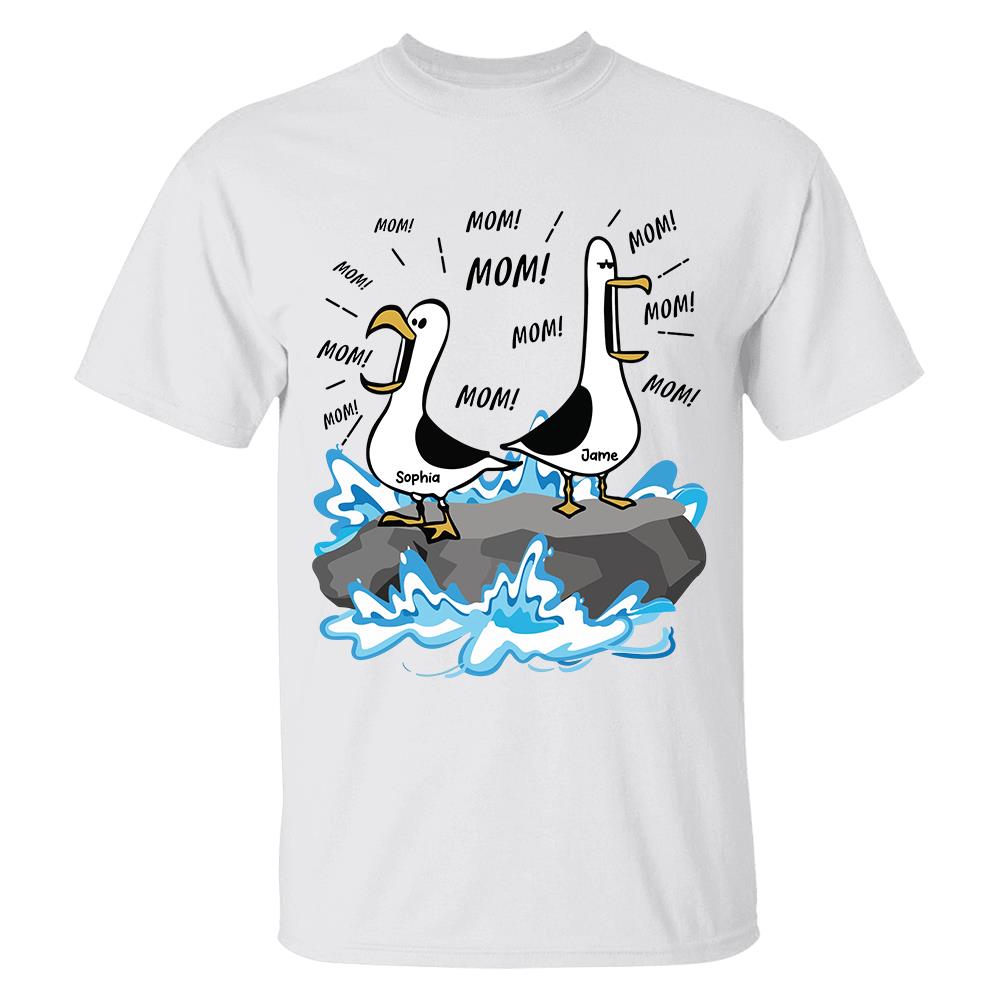 Trending Personalized Seagull Mom Mom Mom - Personalized Shirt - Funny Mother's Day Gift For Mom 