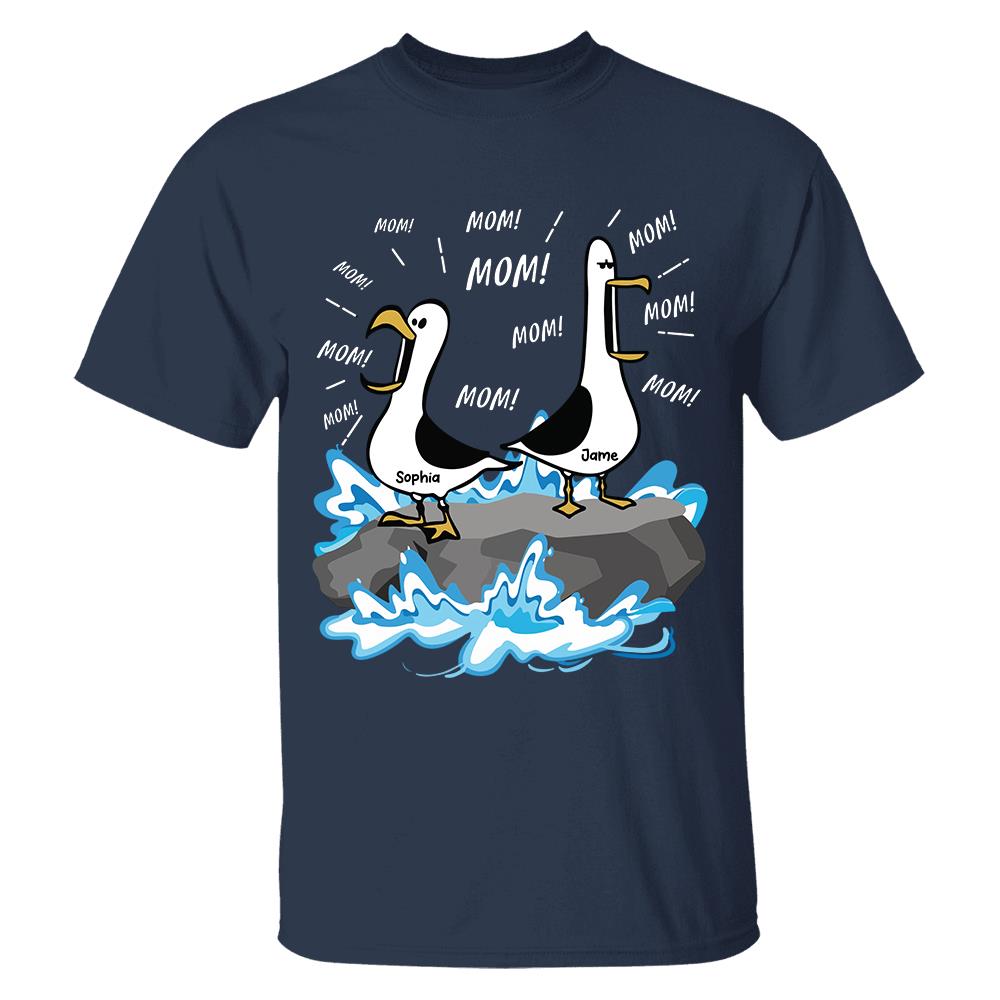 Trending Personalized Seagull Mom Mom Mom - Personalized Shirt - Funny Mother's Day Gift For Mom 