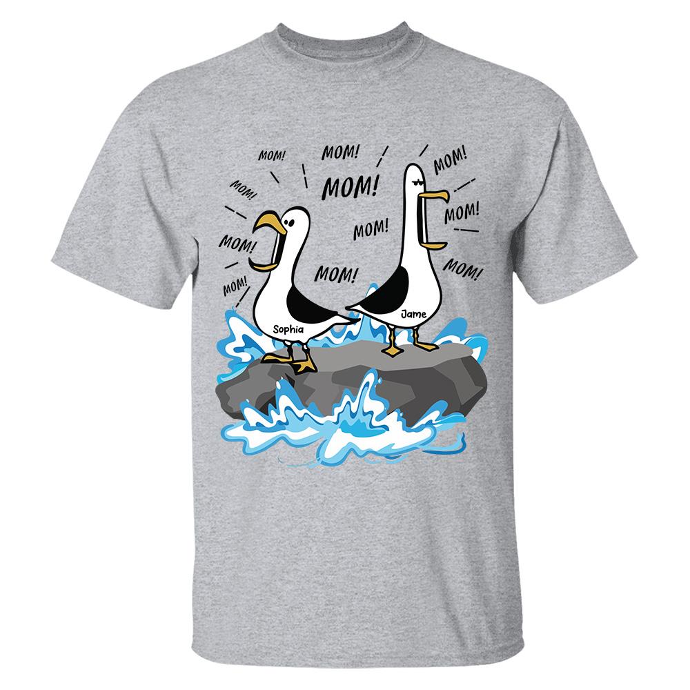 Trending Personalized Seagull Mom Mom Mom - Personalized Shirt - Funny Mother's Day Gift For Mom 