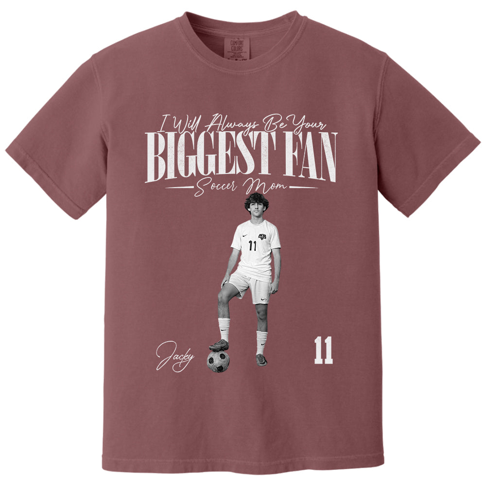 I'll Always Be Your Biggest Fan - Washed Tee Retro Bootleg Shirt For Soccer Players New T24
