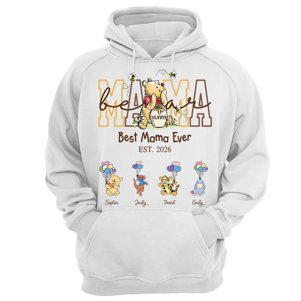 Custom Mama Bear Shirt, Personalized Shirt Gift For Mom, Grandma, Custom Shirt For Mother's Day MI209