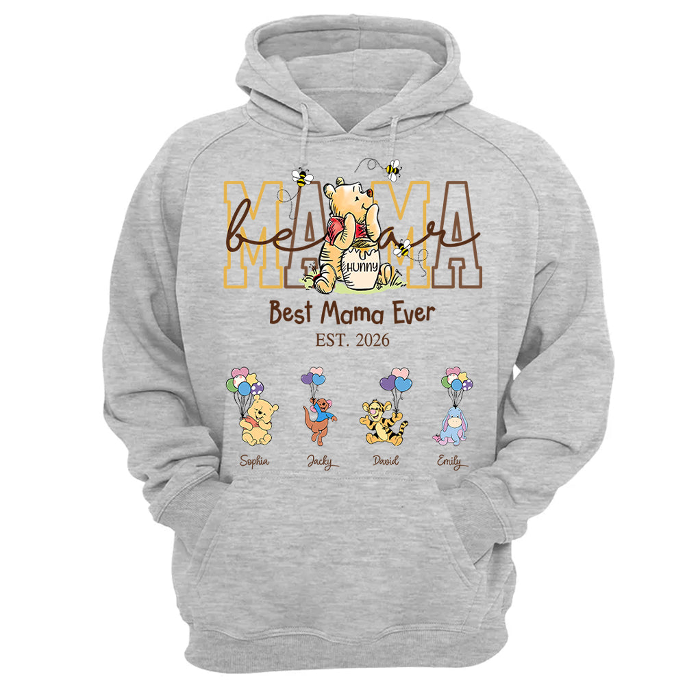 Custom Mama Bear Shirt, Personalized Shirt Gift For Mom, Grandma, Custom Shirt For Mother's Day MI209