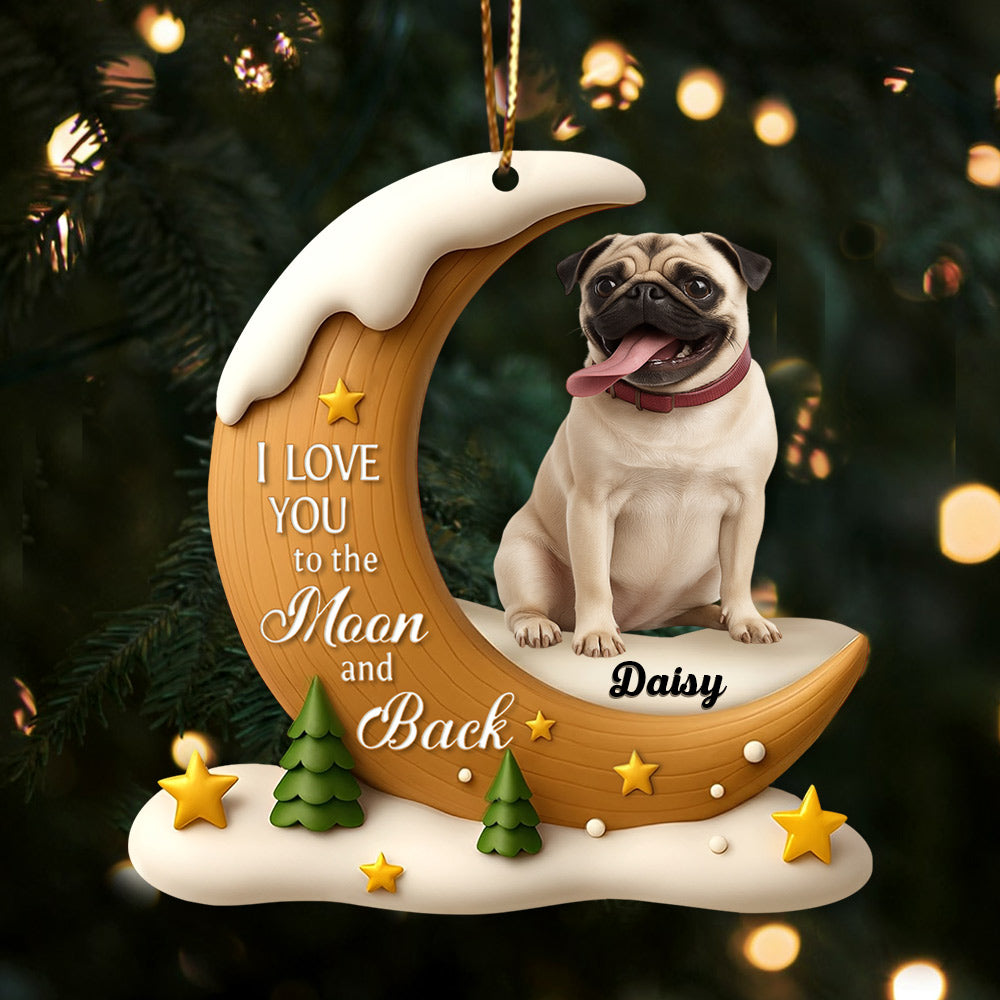 The Brightest Star In The Sky Dog Memorial - Personalized Custom Acrylic Ornament - Gifts For Dog Lovers T1807 Li29