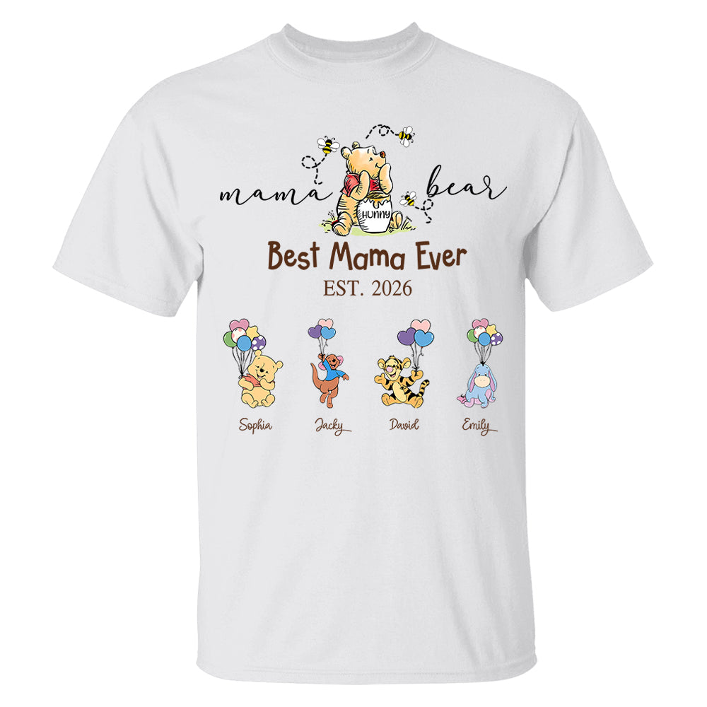 Custom Mama Grandma Bear  Sweatshirt, Mama Bear Shirt, Personalized Shirt Gift For Mom, Grandma, Custom Mother's Day Sweatshirt Shirt MI209