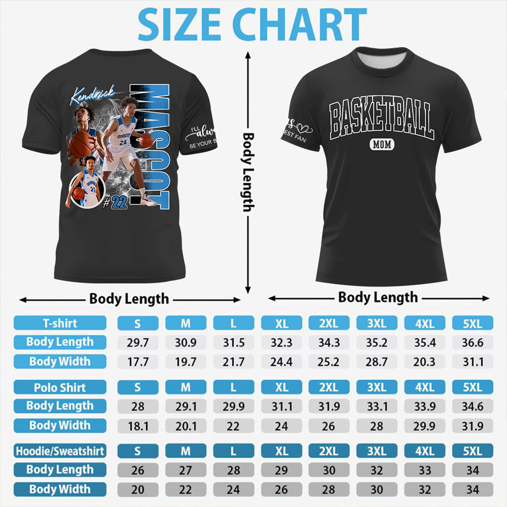 Basketball Mom - I Will Always Be Your Biggest Fan - Personalized Shirt For Basketball Family NA02 Li29