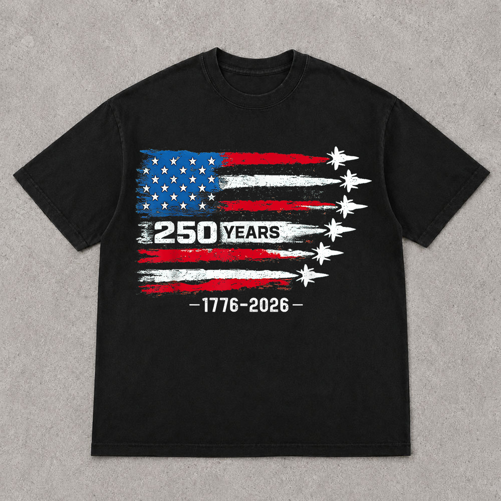 USA 250th Anniversary T-Shirt, America 250 Years 1776-2026 4th of July Tee Hv01