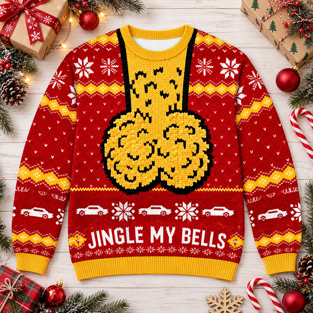 Jingle My Bells - This How I Roll -  Custom Photo Ugly Sweater - Gift for Car Lovers A2110 T24