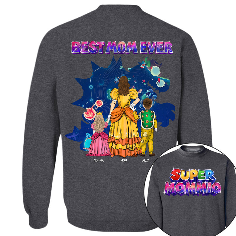 Customized Super Mommio Galaxy Gaming Shirt, Gift For Mom, Mother's Day L0411