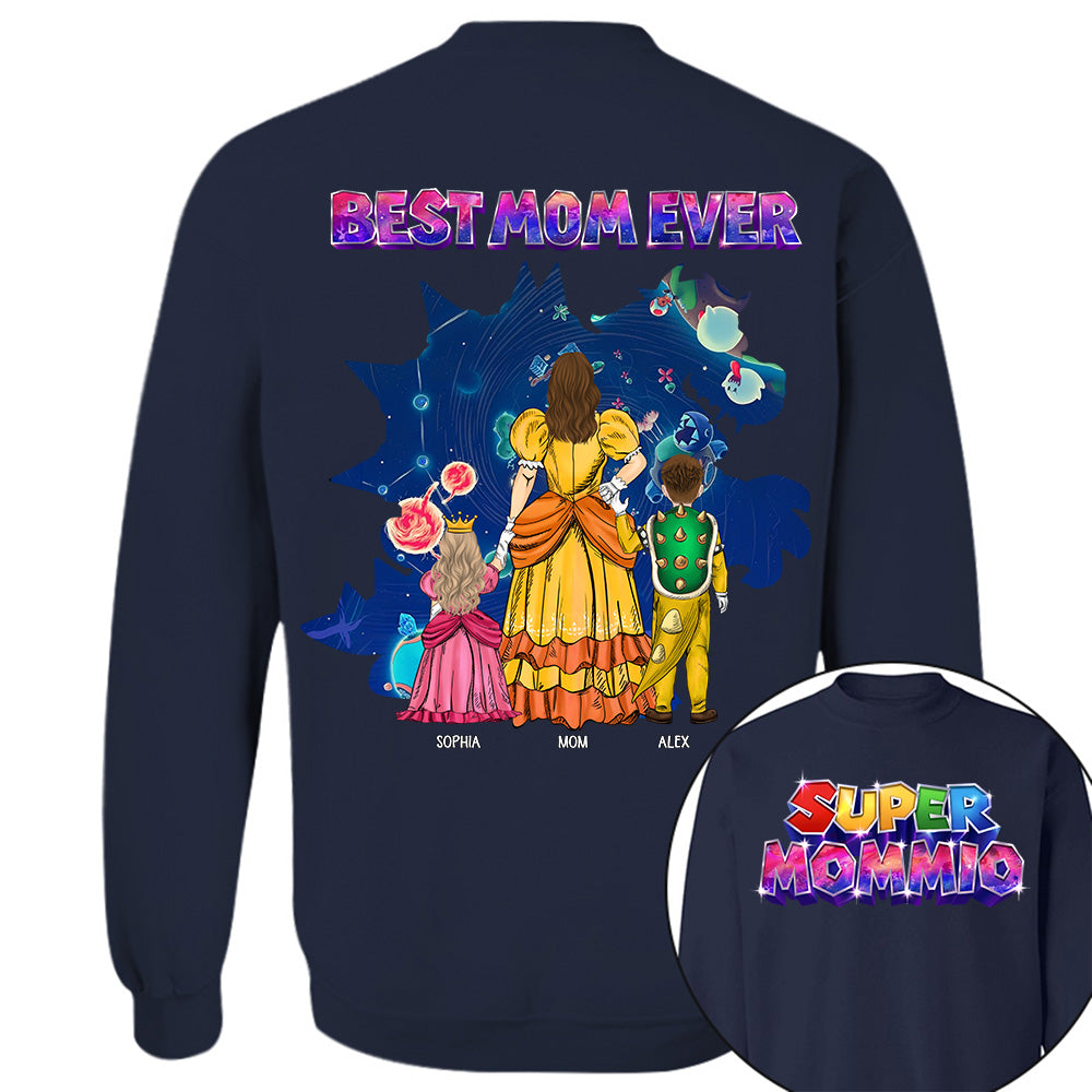 Customized Super Mommio Galaxy Gaming Shirt, Gift For Mom, Mother's Day L0411