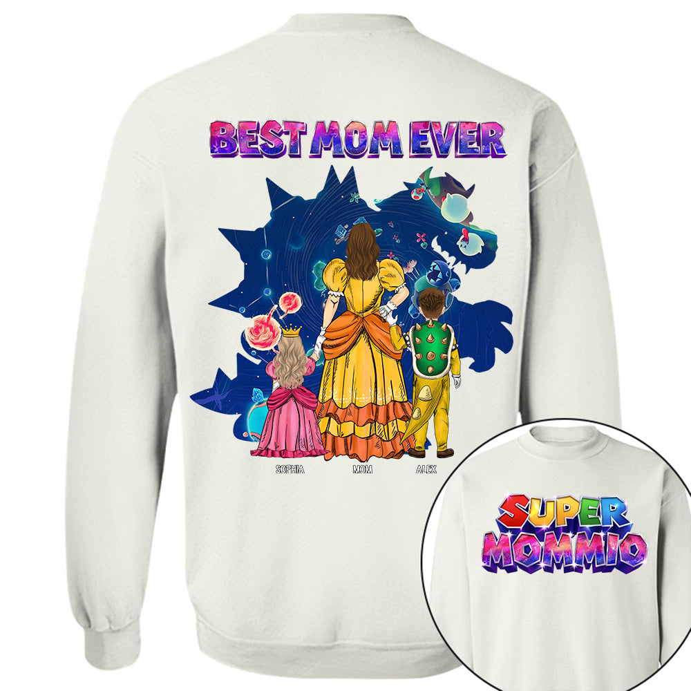 Customized Super Mommio Galaxy Gaming Shirt, Gift For Mom, Mother's Day L0411
