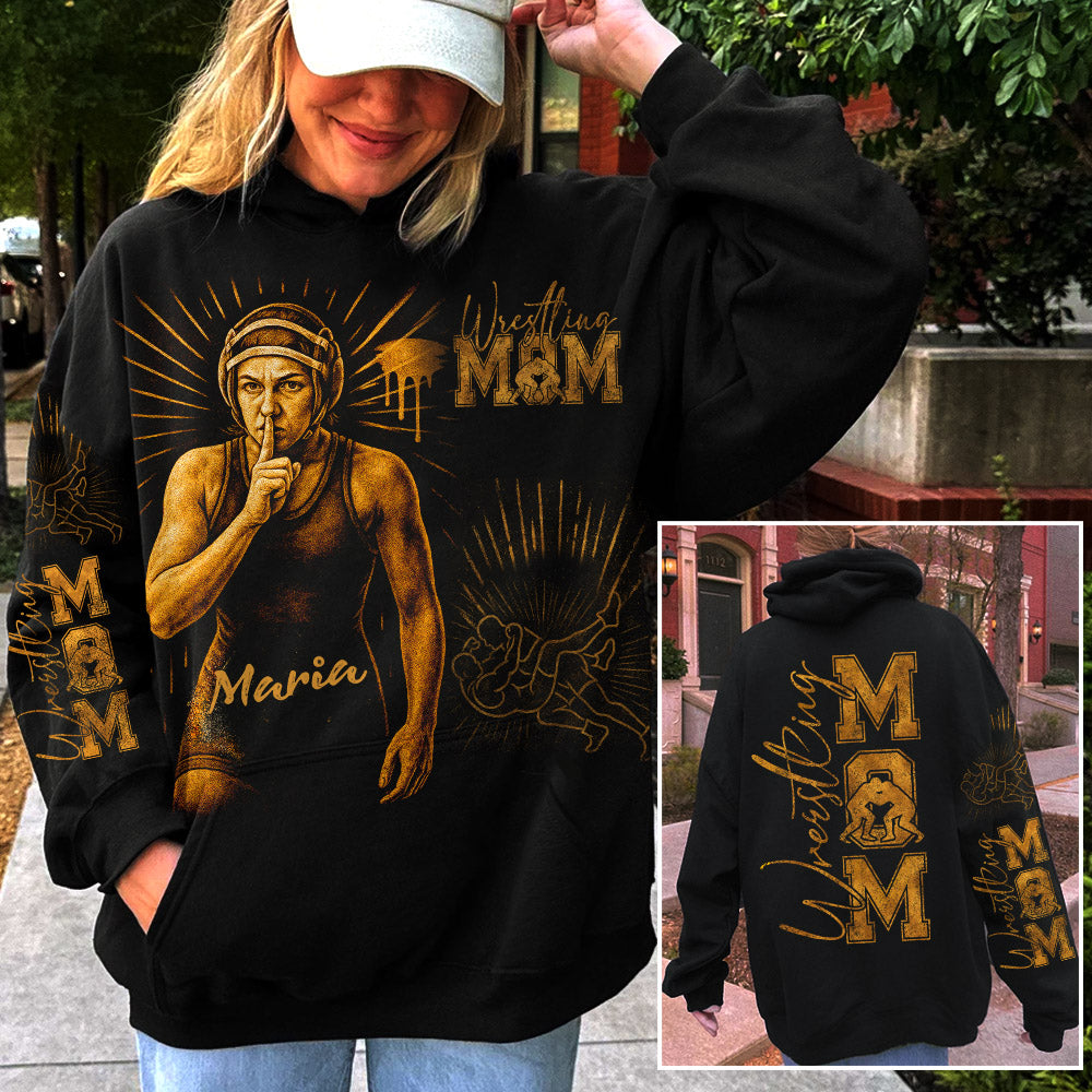 Personalized Bleach Style Wrestling Player Shirt For Sport Wrestling Mom New Nh00
